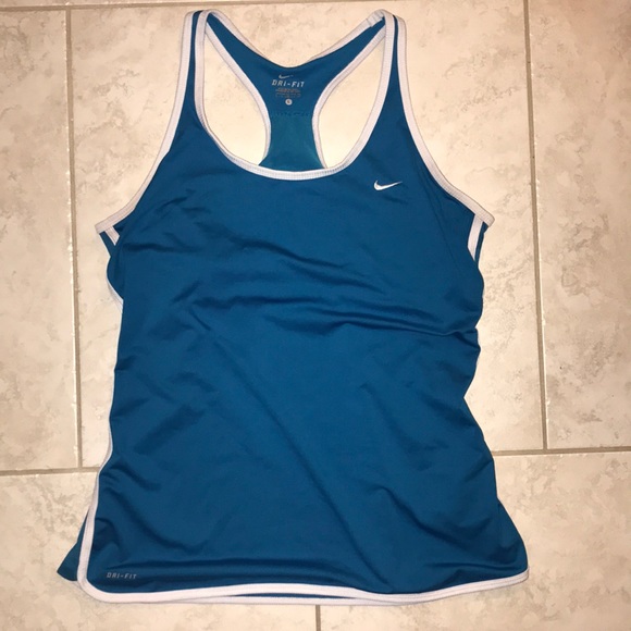 Nike Tops - Nike sports bra tank turquoise